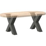  Noge za klubsko mizico v obliki črke X 2 kosa antracitne 60 x (42-43) cm jeklo, (22123882) | Shoptok.si