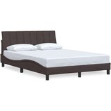 vidaXL Okvir za krevet bez madraca tamnosmeđi 140 x 190 cm od tkanine | shoptok.hr