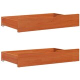  Okvir za krevet 3 pcs Vosak smeđa Čvrsto borovo drvo - Voštano smeđa 90 x 190 cm | shoptok.hr