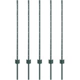  Stup za ogradu 5 pcs Zelena 140 cm Čelik | Eponuda.com
