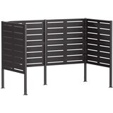  Ekran za kante za smeće 167 x 85 x 113 cm Čelik Crna | shoptok.hr