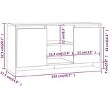 vidaXL TV omarica siva sonoma 102x37,5x52,5 cm iverna plošča | Shoptok.si