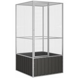 vidaXL Ptičja kletka antracit 111x107x211,5 cm pocinkano jeklo Cene