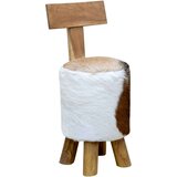 vidaXL Stolček rjav iz trdne tikovine | Shoptok.si