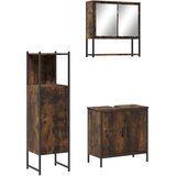  3-dijelni set kupaonskog namještaja boja hrasta drveni | shoptok.hr
