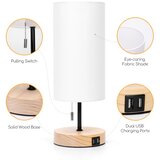 Aigostar Stona lampa sa USB portom 1xE27/40W/230V crna/krem Slike
