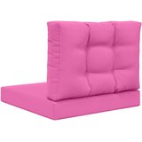  Jastuk za vanjsku sofU 2 pcs Ružičasta Poliester - Ružičasta 60 x 60 cm 1x sjedalo +1x naslon (3D s bartagom) | shoptok.hr