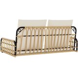  Klupa za ljuljanje s jastucima 105x58x38 cm poliratan i čelik | Eponuda.com