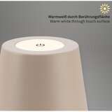 BRILONER 7508011 - LED prigušiva punjiva stona lampa LED/2,5W/5V IP44 bež | Eponuda.com