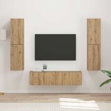 3 pcs Umetni hrast - - Rjava - 56.59 - 30 x 31 x 60 cm - 2025-vidaXL-Uvoz_2 Cene