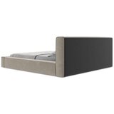 Makamii Tapecirani bračni krevet taupe s prostorom za odlaganje s letvičnim okvirom 140x200 cm Noho - | shoptok.hr