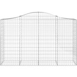  Lučne gabionske košare 10kom 200x50x120/140cm pocinčano željezo | shoptok.hr