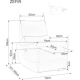 Molarem Home fotelja Zefir - Bež | shoptok.hr