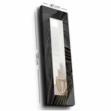 WALLXPERT Dekorativno ogledalo 40120NISMA-016, 40x120 cm, Sivo-zlatna | Eponuda.ba