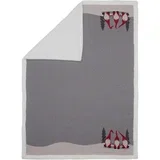 DEKORATIVNA ODEJA 150/200 cm siva, zelena, rdeča