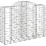  Lučne gabionske košare 3 kom 200x50x140/160cm pocinčano željezo | shoptok.hr