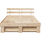  Krevetna konstrukcija Smeđa 150 x 200 cm Čvrsto borovo drvo | Eponuda.com