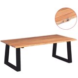 vidaXL Klubska mizica iz masivnega akacijevega lesa 110x60x40 cm | Shoptok.si