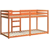 Krevet na kat voštano smeđi 90x200 cm od masivne borovine | Eponuda.com