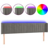  Posteljno vzglavje temno sivo 163x16x78/88 cm žamet, (20792563) | Shoptok.si
