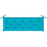  Jastuk za vrtnu klupu tirkizni 150 x 50 x 7 cm tkanina Oxford | shoptok.hr