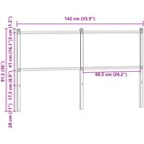  Zamjensko uzglavlje smeđa boja hrasta 135 cm konstruirano drvo i čelik | Eponuda.ba