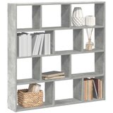  Zidna kockasta polica s 12 odjeljaka Betonsko sivo | shoptok.hr