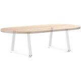  Noge za klubsko mizico v obliki črke V 2 kosa bele barve 60 x (42-43,3) cm jeklo, (22123872) | Shoptok.si