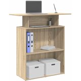 vidaXL Recepcijski stol sonoma hrast 100x40x104 cm konstruirano drvo Cijene