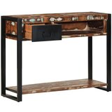 vidaXL Konzolni stol Višebojni 100x35x75 cm puno drvo obrađeno | shoptok.hr