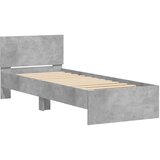  Okvir kreveta s uzglavljem Betonska siva 80 x 200 cm | Eponuda.com