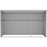  Zidno vrtno spremište sivo 118x288x178 cm pocinčani čelik | shoptok.hr