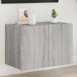 vidaXL Stenska TV omarica z LED lučkami siva sonoma 60x35x41 cm Cene
