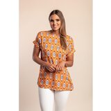 Fenzy Majica S Printom Za Veće Veličine, Narančasta | shoptok.hr