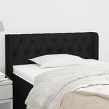  Uzglavlje s ušima crno 93x16x78/88 cm od tkanine | shoptok.hr