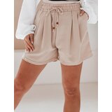 DStreet Spodenki damskie materiałowe SUMMER TRIP khaki | shoptok.hr