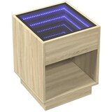  Stolić s beskonačnim LED svjetlima boja hrasta 40x40x50 cm | shoptok.hr
