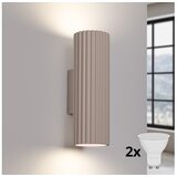  Brilagi - LED zidno svetlo CRESTO 2xGU10/10W/230V 20 cm taupe | Eponuda.com