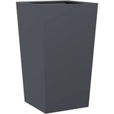Maison Chic Vrtno korito - Greda - Cvetlični Lonec antracit 45x45x75 cm jeklo, (21790046) Cene