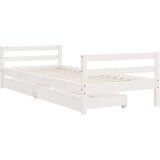  Za dječji krevet s ladicama bijeli 80x200 cm od borovine | shoptok.hr