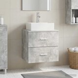  Umivaonik s policom Betonska siva 49,5 x 41 x 62,5 cm | shoptok.hr