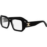 Celine TRIOMPHE Black Rectangular Eyeglasses ONE SIZE (53) Črna/Kristalna Cene