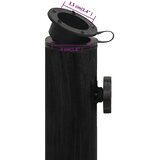  Stalak za suncobran crni 45 x 45 x 30 cm od lijevanog željeza | shoptok.hr