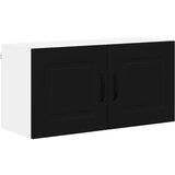 vidaXL Zidni kuhinjski ormarić Crna 80 x 31 x 40 cm Konstruirano drvo | shoptok.hr