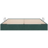 Otomanski krevet s pohranom Tamnozelena 180 x 200 cm Baršun | shoptok.hr