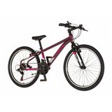 Visitor bicikl radiance 24" bordo roze Cene
