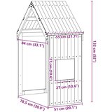 vidaXL Streha za otroško posteljo 55x84x132 cm trdna borovina | Shoptok.si
