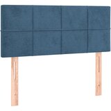 The Living Store posteljno vzglavje temno modro 100x5x78/88 cm žamet - vzglavje, (21418418) | Shoptok.si