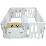  Modularna ogradica za bebe sa lopticama Hippo - bijelo/smeđa | Shoptok.si