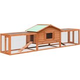  Kavez za zečeve od masivne borovine i jelovine 310x70x87 cm | shoptok.hr